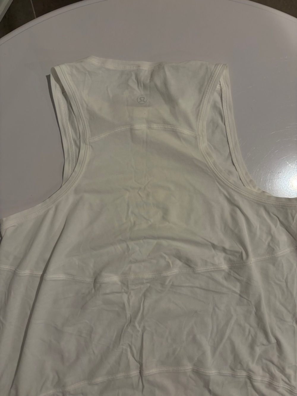 Lululemon White Racerback Tank Top - Picture 6 of 6